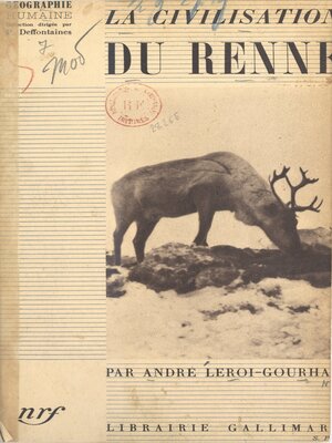cover image of La civilisation du renne